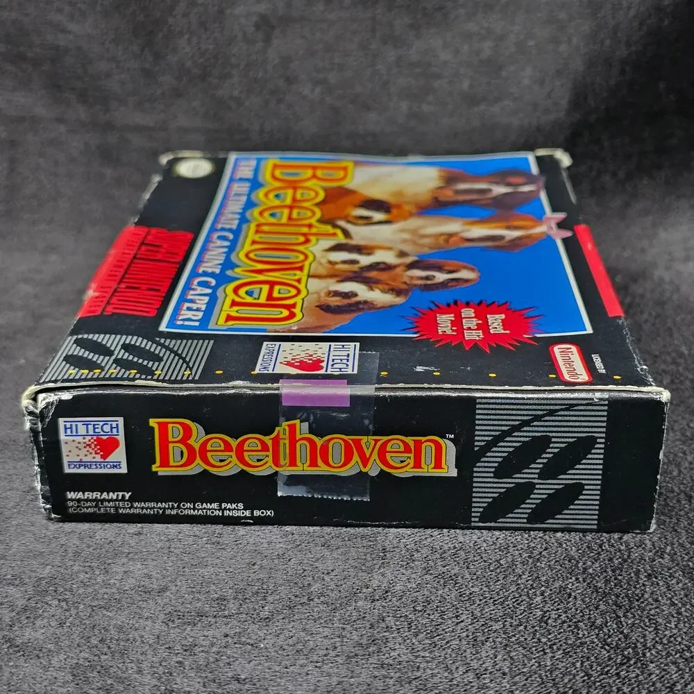 Super Nintendo Beethoven The Ultimate Canine Caper Hi Tech SNES Video Game & Box
